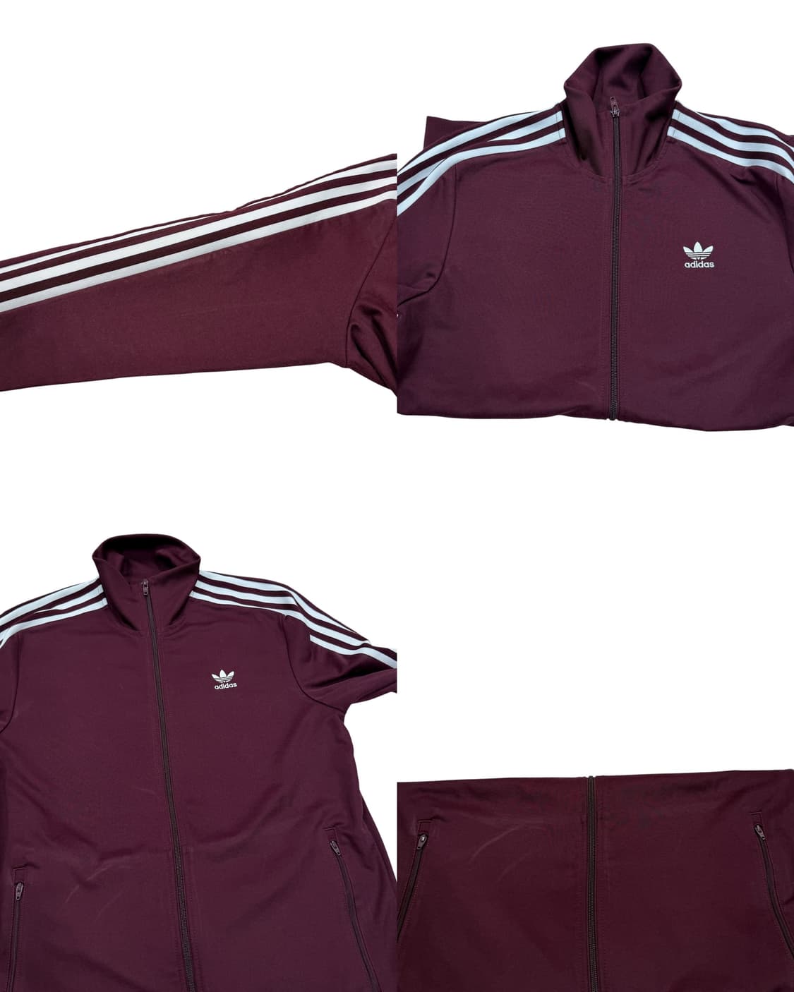 아디다스 빈티지 베켄바우어 버건디 레드 마룬 트랙탑 져지 자켓 2XL 상품이미지6