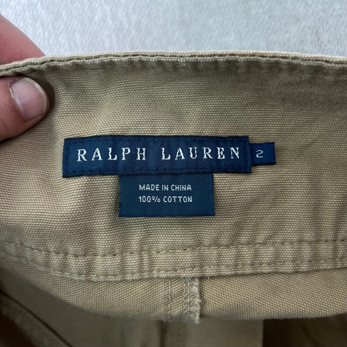 36 폴로랄프로렌 빈티지 가죽 코튼 스커트 상품이미지7