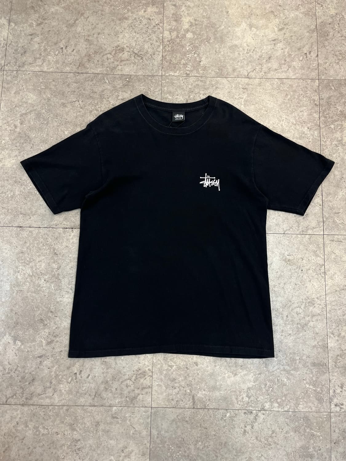 스투시 베이직 로고 반팔티 블랙 M #csz4126 상품이미지4