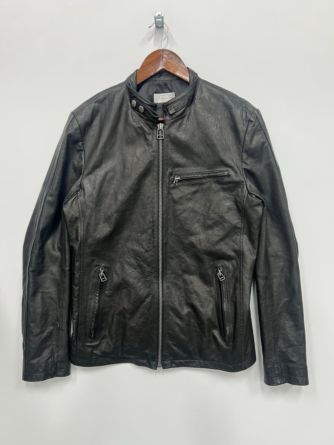 레더 블랙 자켓 상품이미지1