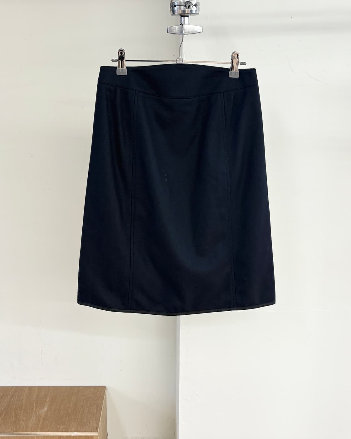 프라다 스포츠 네이비 더블 집 미디 스커트 상품이미지4