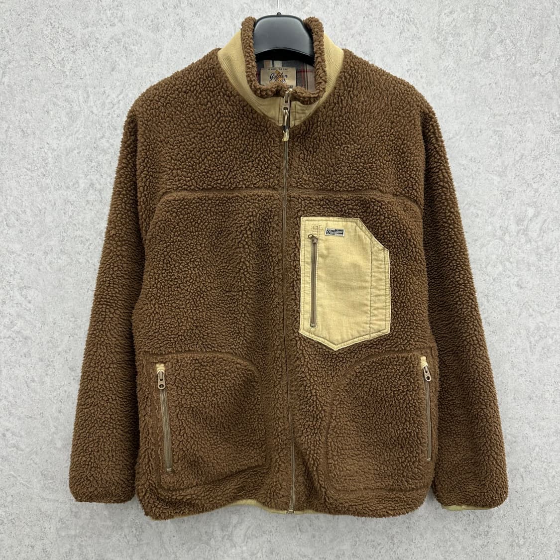 100 골든베어 90s 남자 루즈핏 양털 뽀글이 점퍼 상품이미지1