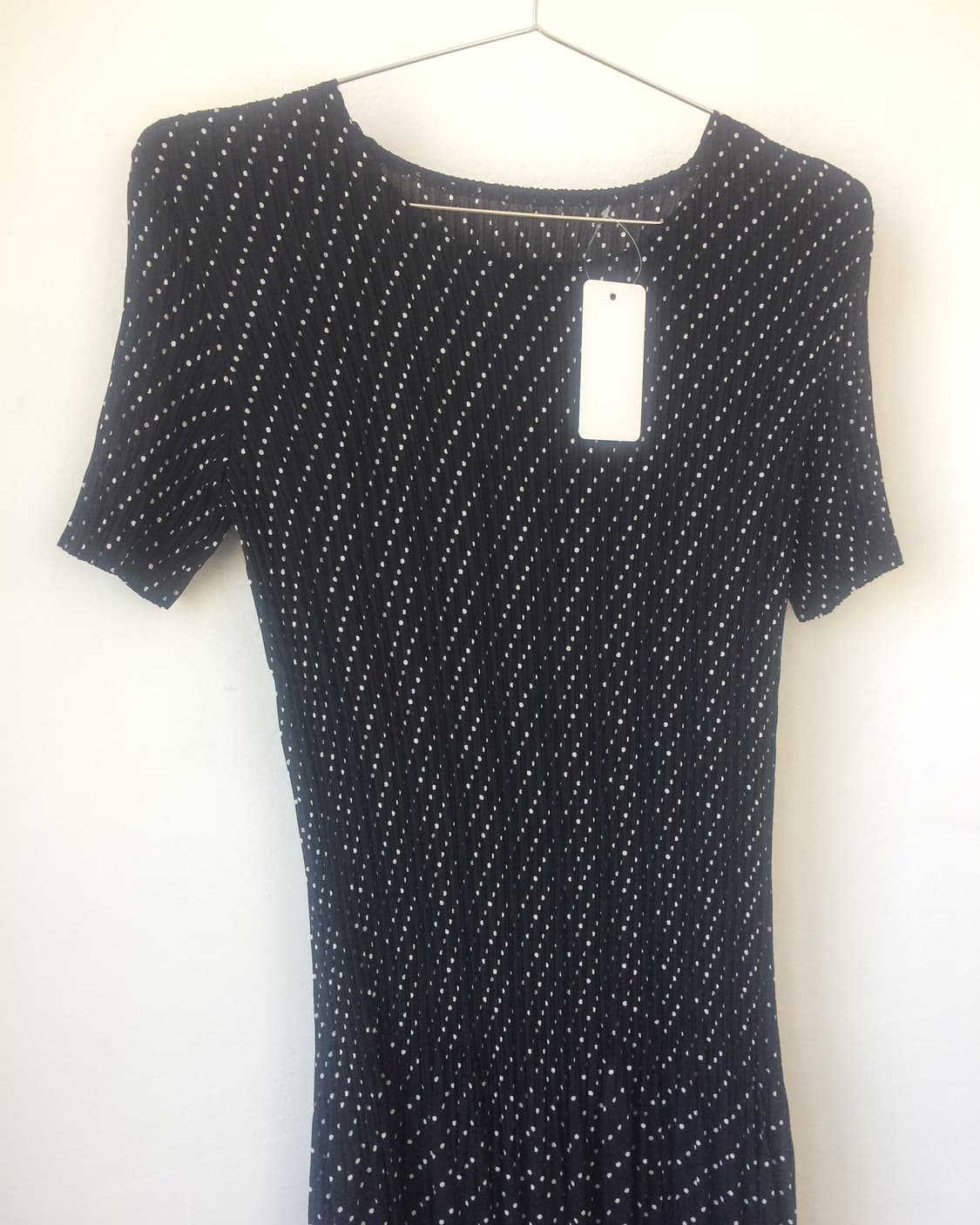 Dot pattern pleats onepiece 상품이미지3