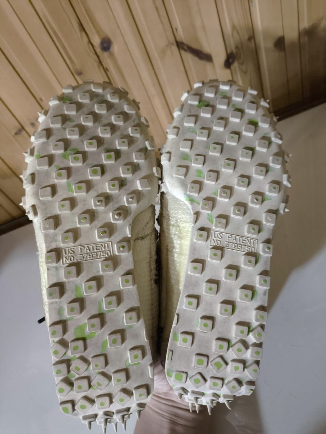265mm 오프화이트 X 나이키 와플 레이서 화이트 운동화 상품이미지9