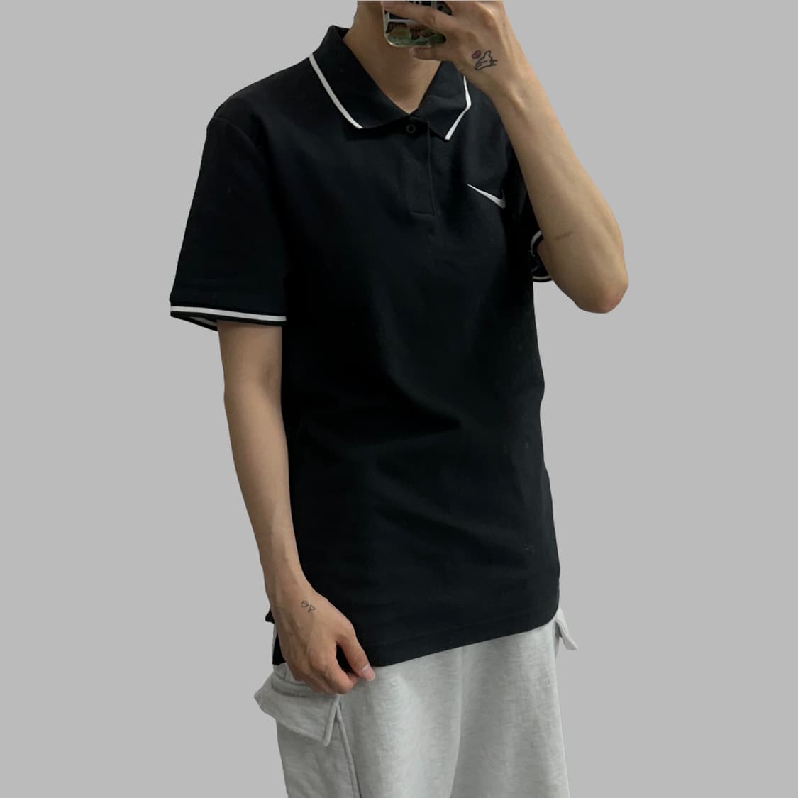 나이키 스우시 클럽19 반팔 카라티 pk티 상품이미지2