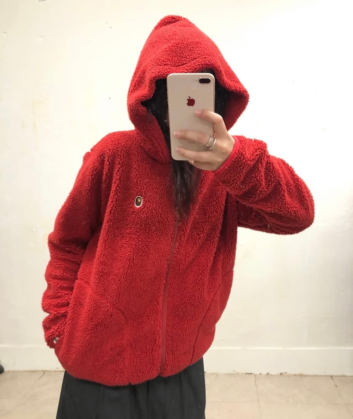 베이프 후리스 후드집업 상품이미지4