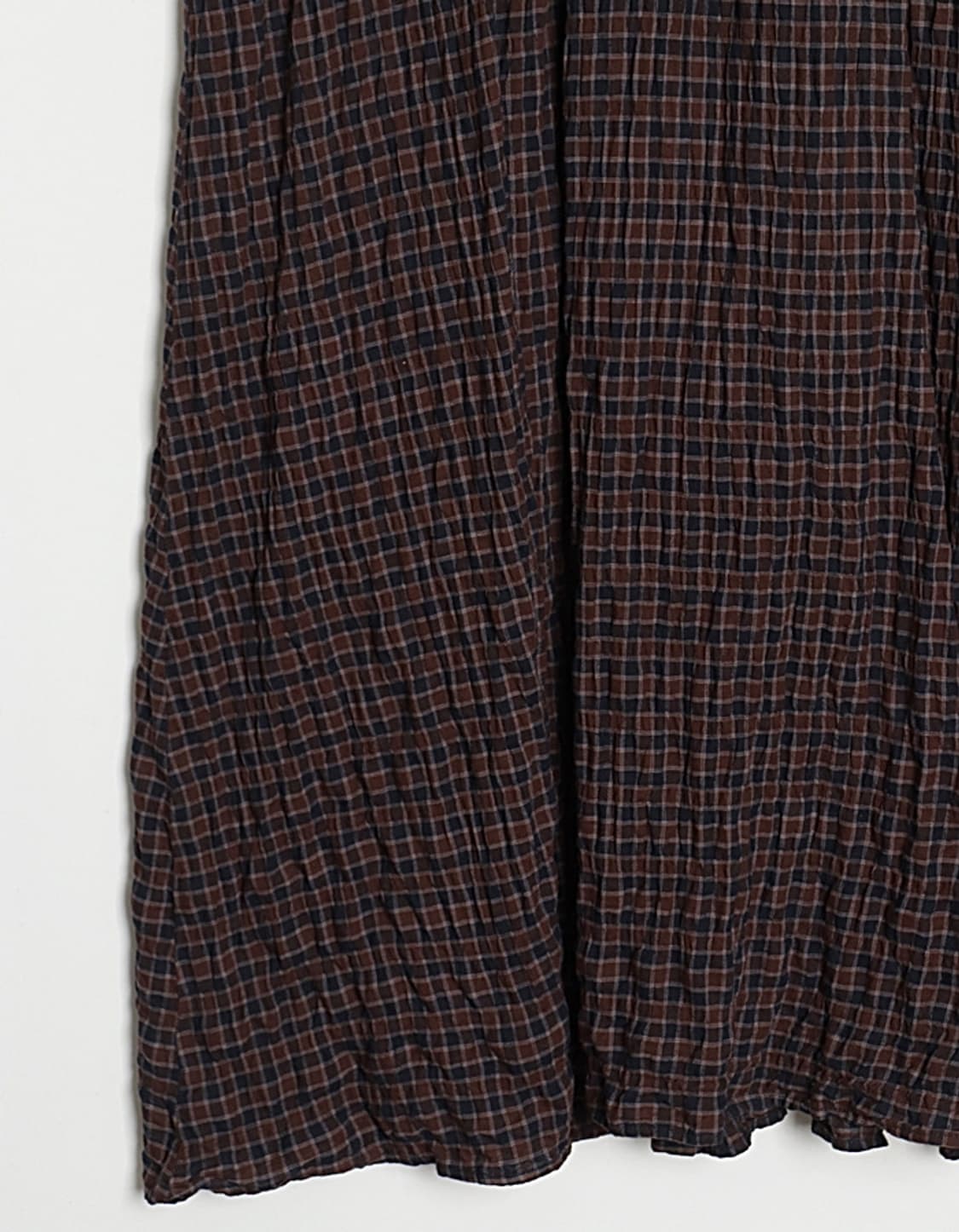 DISCOAT Shirring Check One-Piece 상품이미지5