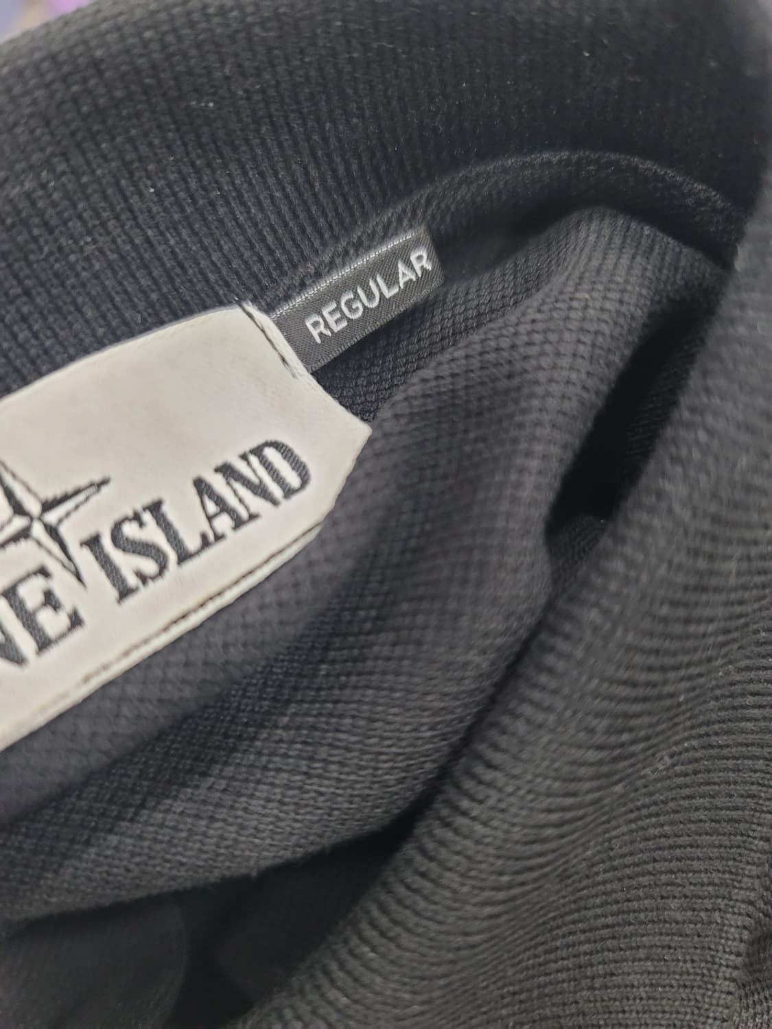 스톤아일랜드 블랙 긴팔 폴로셔츠 상품이미지3