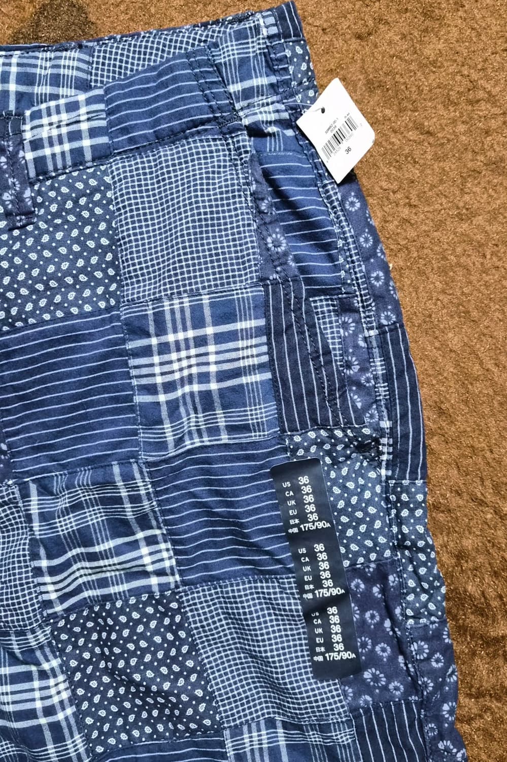 GAP KHAKIS 남성용 패치워크 반바지(36) 상품이미지8