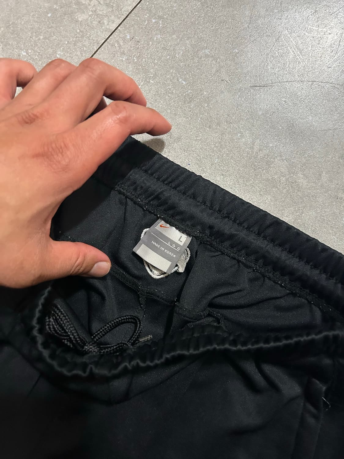 00s  나이키 빈티지  블랙  스우시 자수 나일론 트랙 팬츠 31인치  상품이미지10