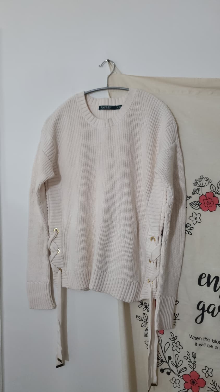 LAUREN 아일렛 코튼 스웨터 M 상품이미지2