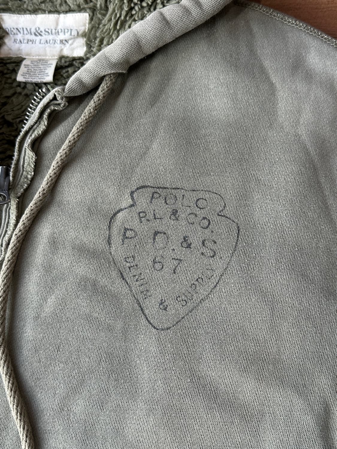 데님앤서플라이 랄프로렌 후드집업 M 상품이미지6