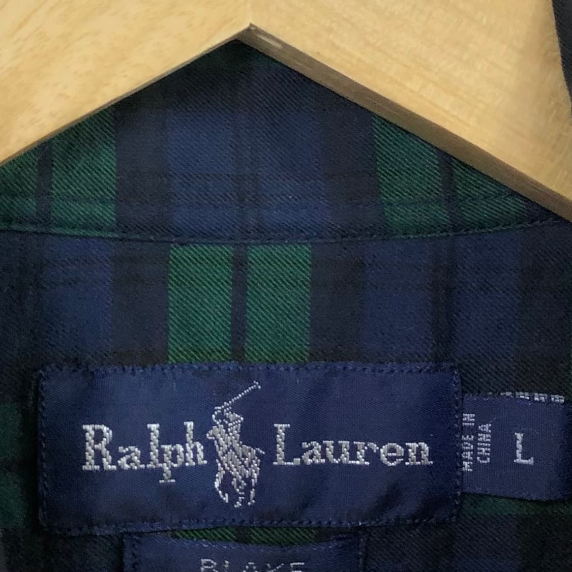 XL 폴로 블랙 솔리드코튼 셔츠 상품이미지3