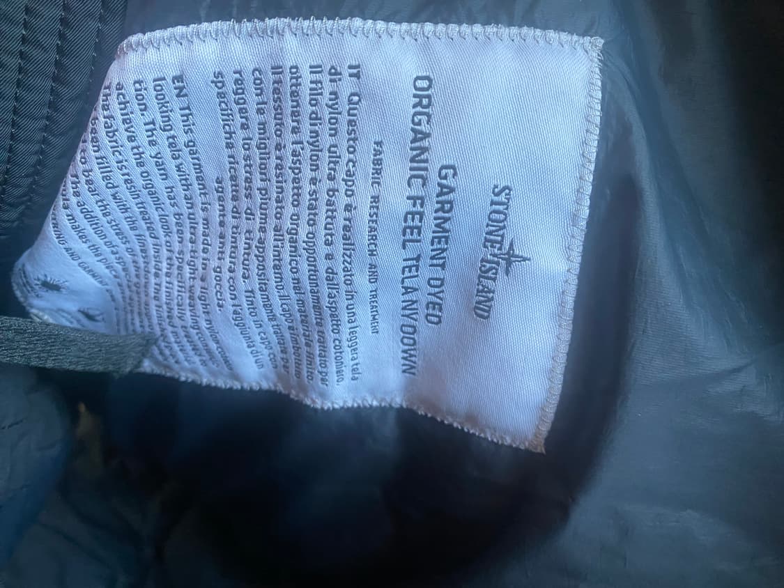 스톤아일랜드패딩 오가닉필패딩 텔라 패딩 블랙 xl입니다. 교환가능 상품이미지3