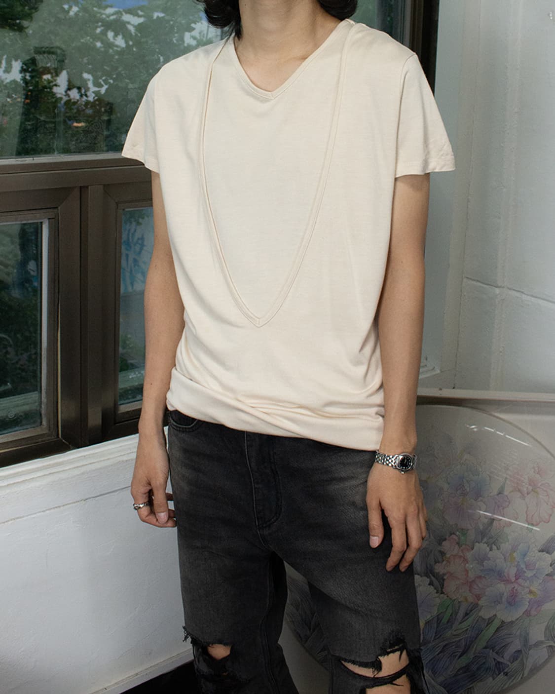 장폴고티에 레이어드 티셔츠 상품이미지1