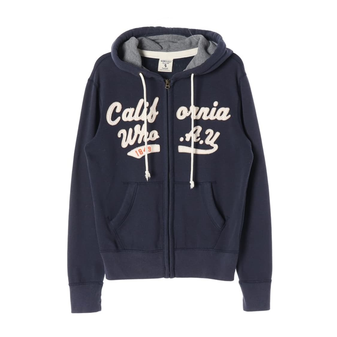 후아유 캘리포니아 빈티지 네이비 후드집업 XS 상품이미지1