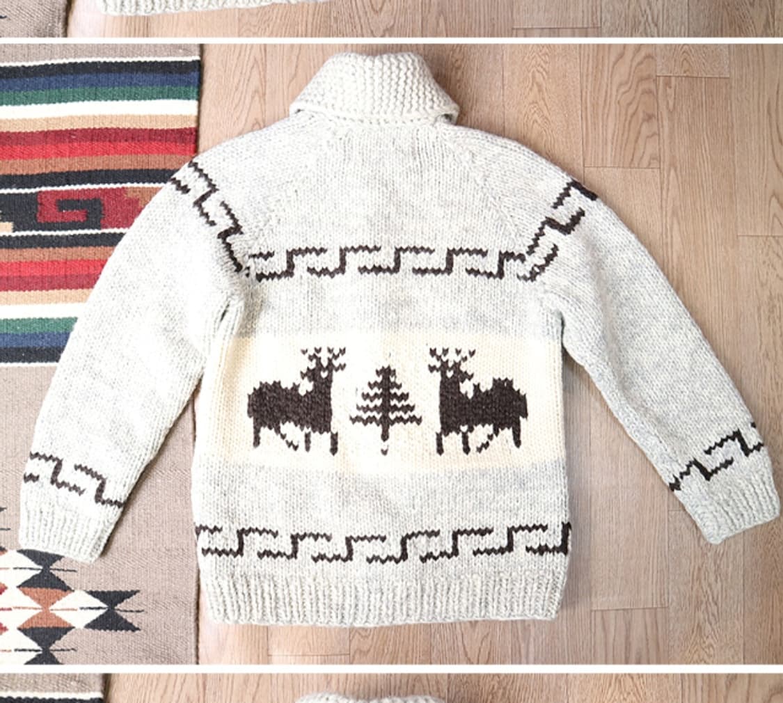 KANATA 카나타 캐나다 핸드메이드 양모100% 인디언
코위찬 스웨터  상품이미지7