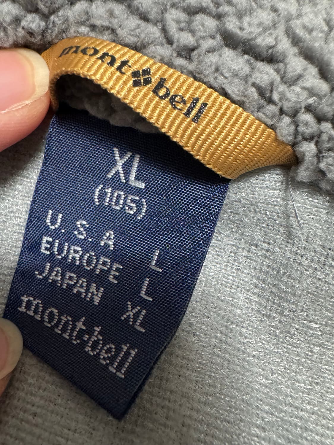 몽벨 플리스 자켓 그레이 XL 상품이미지7