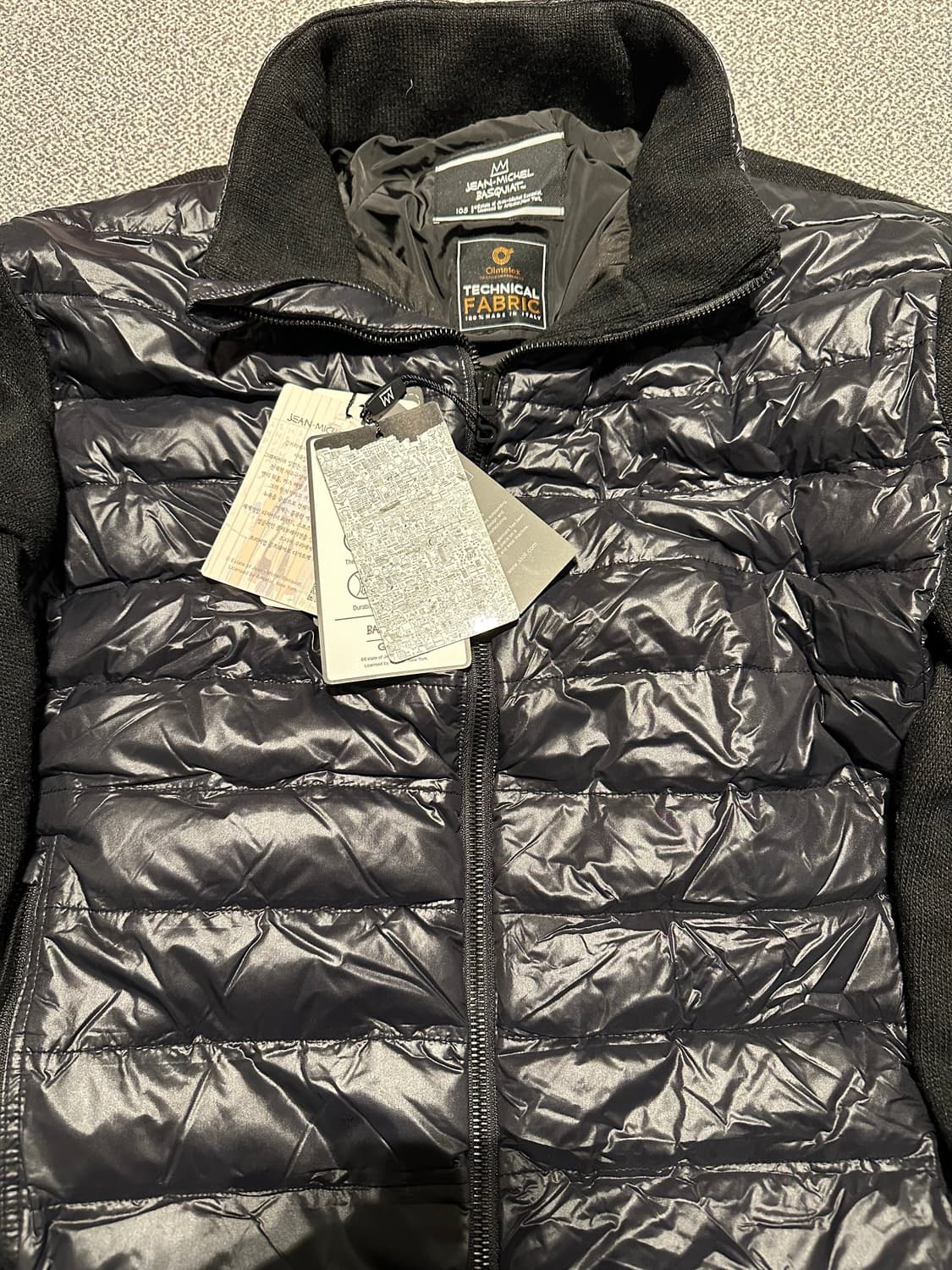 (새상품) Jean Michel Basquiat 구스다운 니트집업 105 상품이미지2