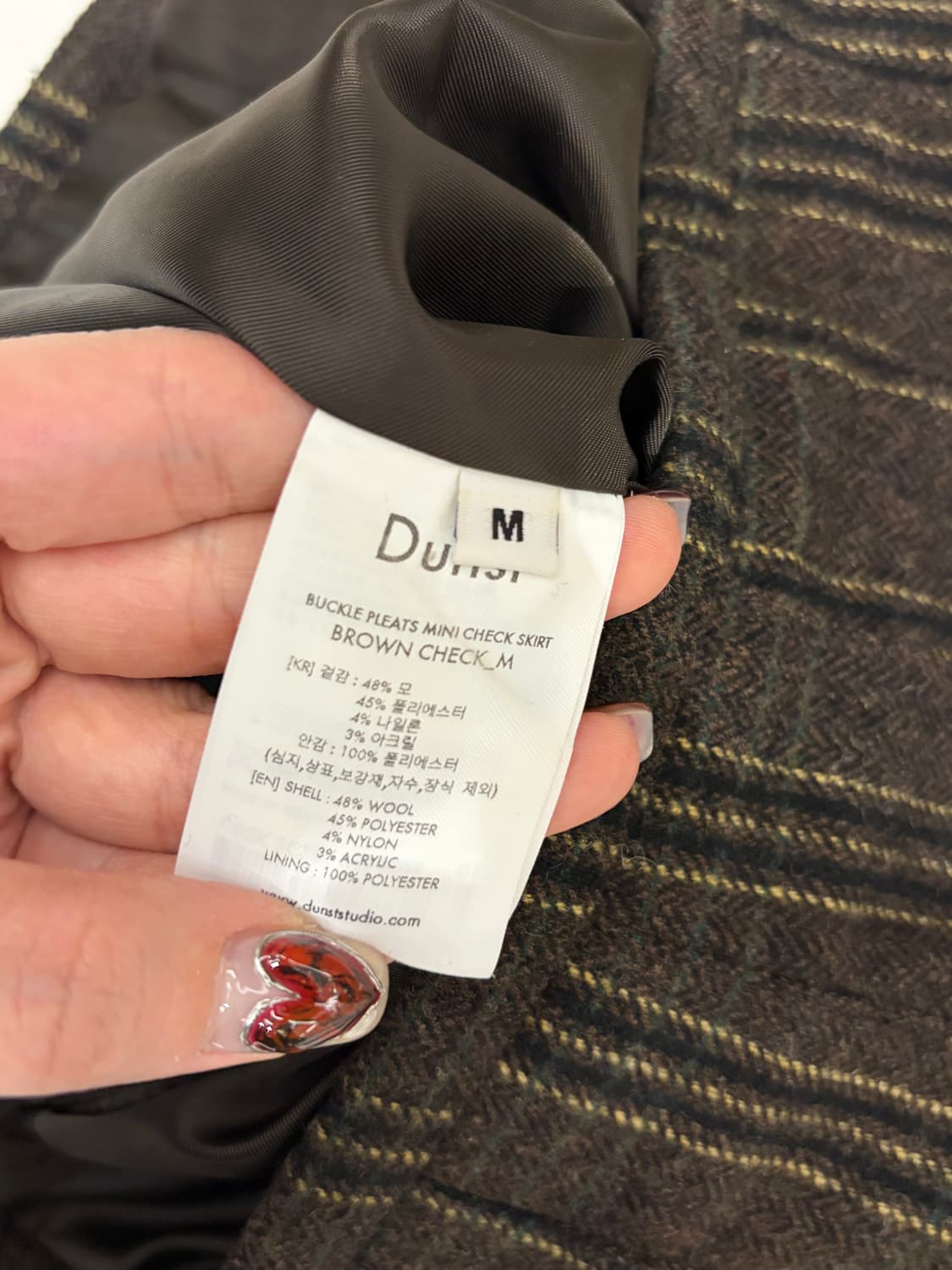 Dunst 울 플리츠 스커트 상품이미지2