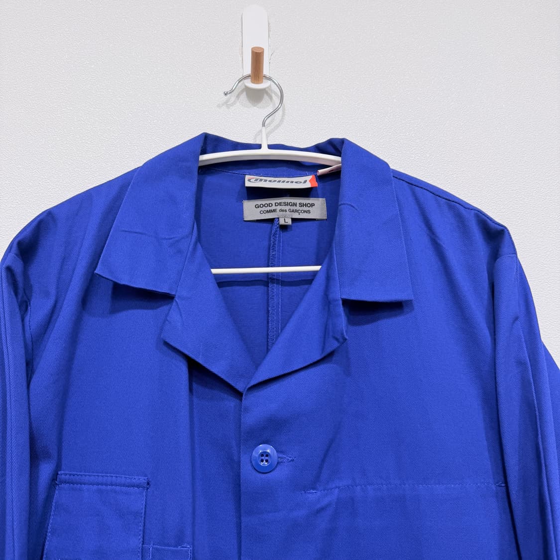 꼼데가르송 CDG 블루 모리넬 롱 워크자켓 상품이미지4