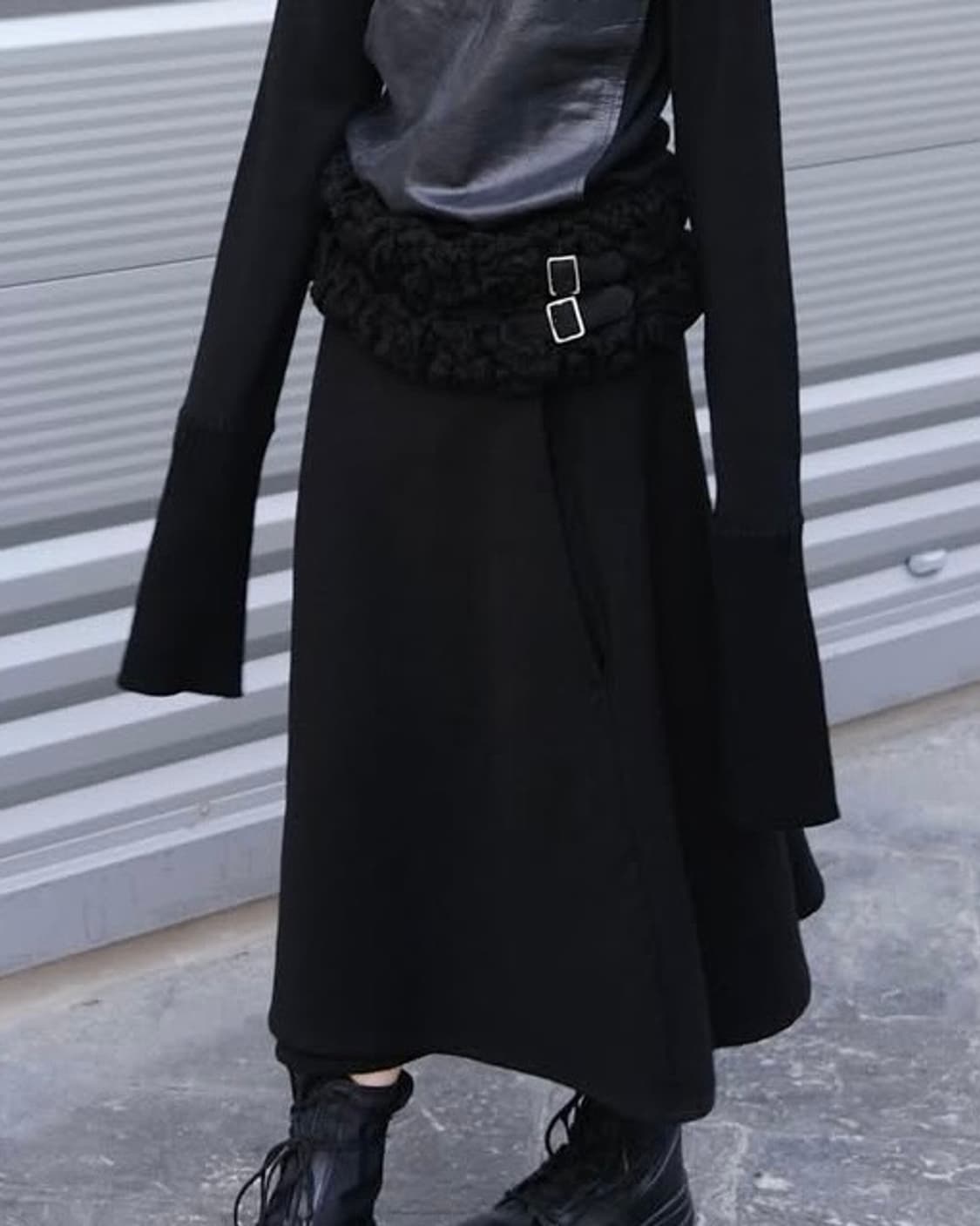 comme des garçons) wool frill skirt  상품이미지2