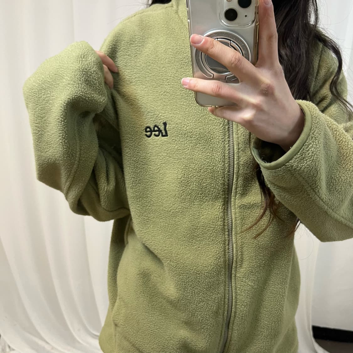 LEE Olive Green Fleece Jacket 상품이미지3