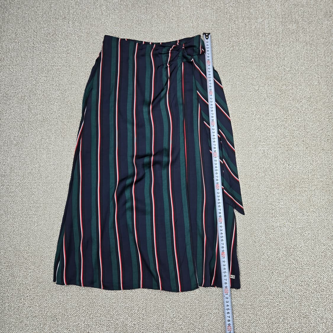 0160 타미힐피거 스트라이프 비스코스  랩 스커트 2 상품이미지8