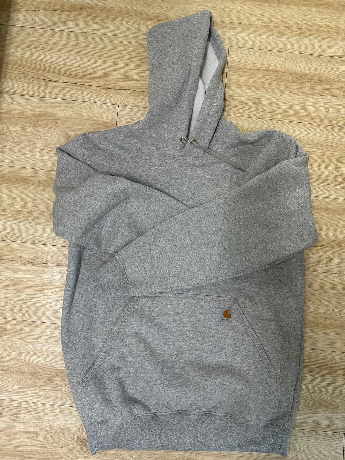 칼하트 루즈핏 미드웨이트 레귤러 후드 헤더그레이 상품이미지1