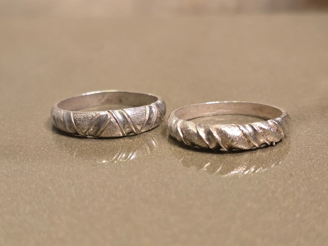 🇰🇷빈티지 단아한 은 가락지 2개 세트 상품이미지3