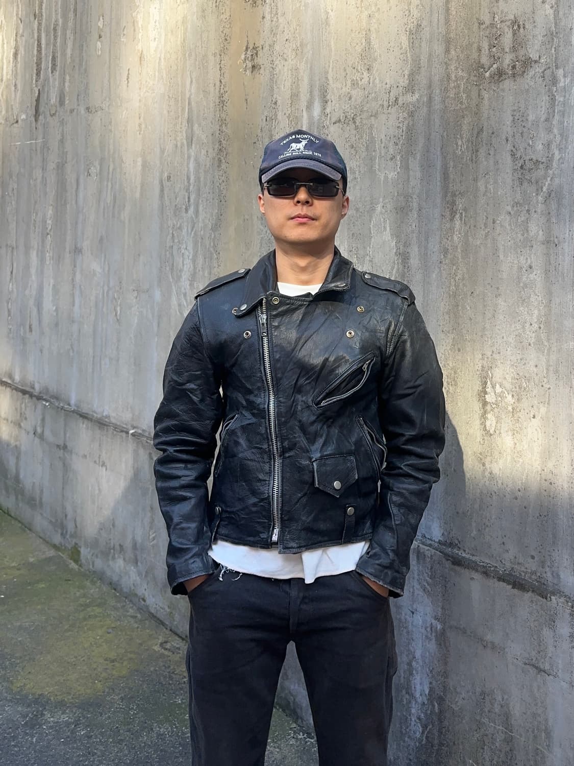 80-90’s Eagle motorcycle real leather JK 상품이미지1