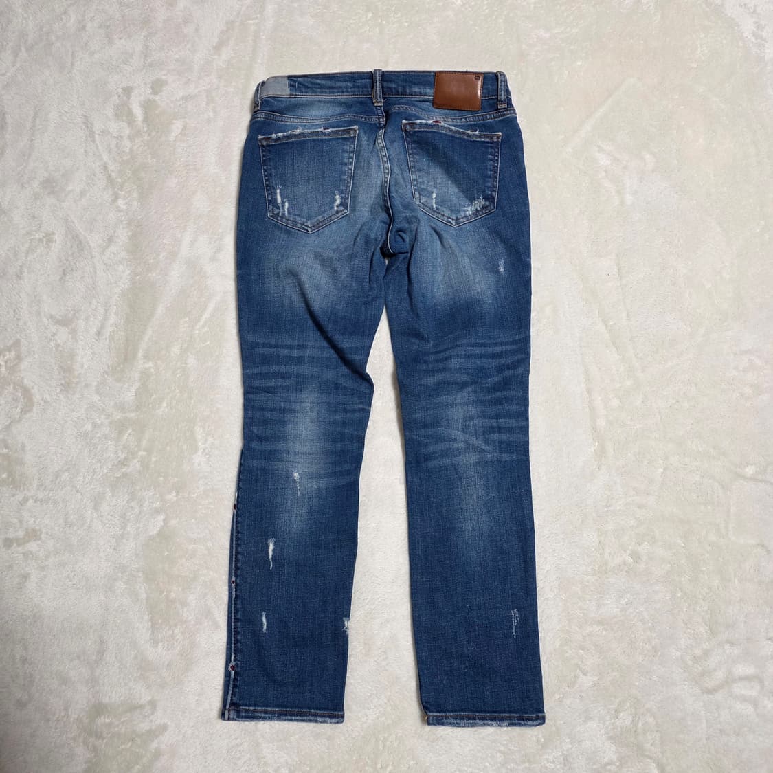 (26)여성 자라 데미지 데님 팬츠 상품이미지3