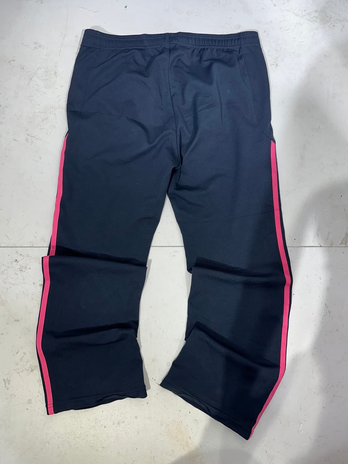 아디다스 네이비 핑크 삼선 와이드 팬츠 M 상품이미지5