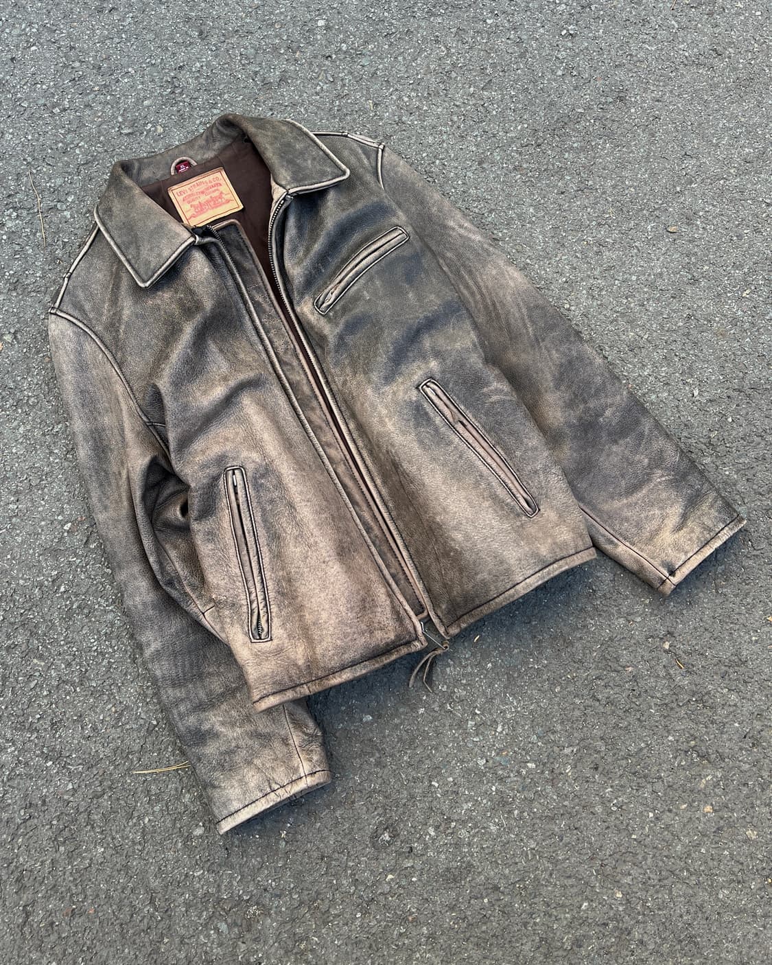 [XL] 90s 빈티지 리바이스 싱글 레더 상품이미지1