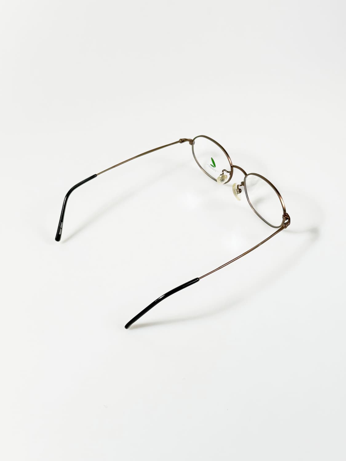 90s DJP 브론즈 슬림 오벌 메탈 프레임 빈티지 안경 상품이미지4