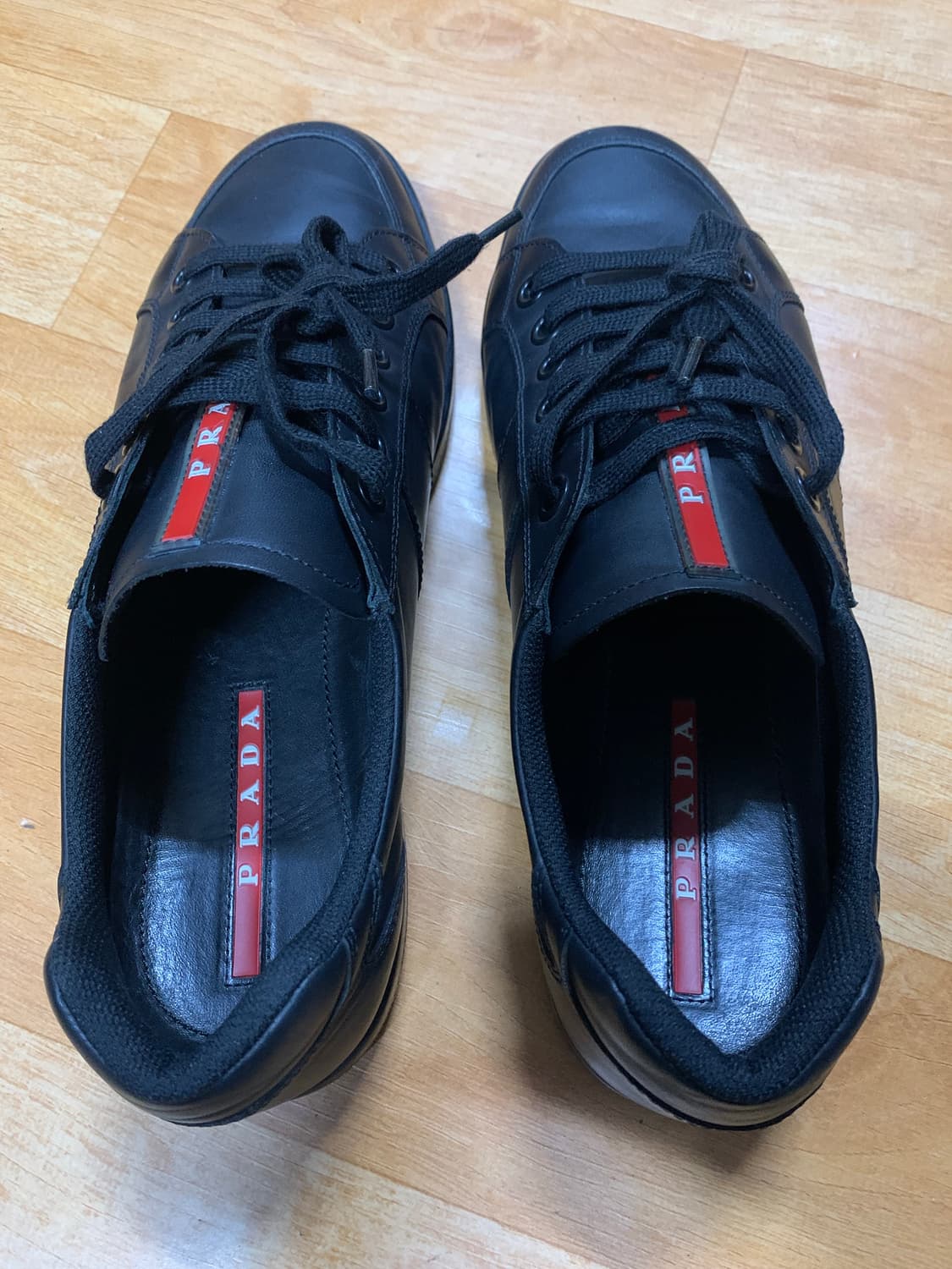 PRADA 프라다 스포츠 로우탑 스니커즈(올-레더)8.5 사이즈 상품이미지8