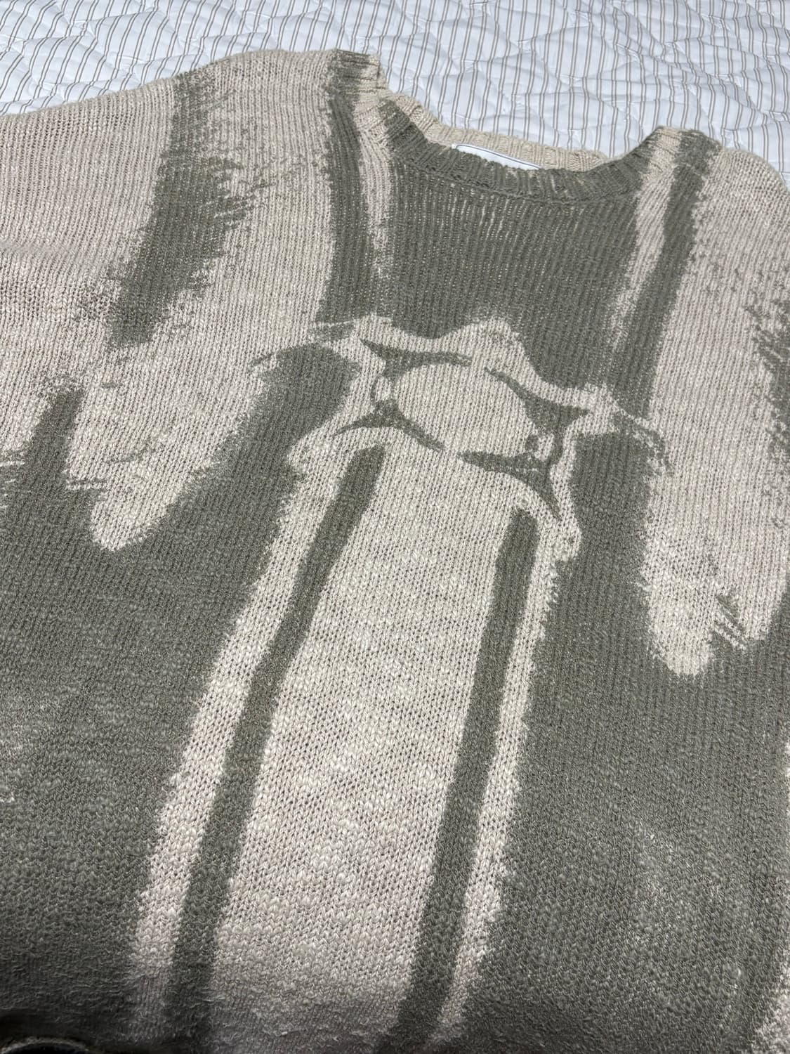 크리틱 VINTAGE WORMHOLE LONG SLEEVE KNIT I  상품이미지3