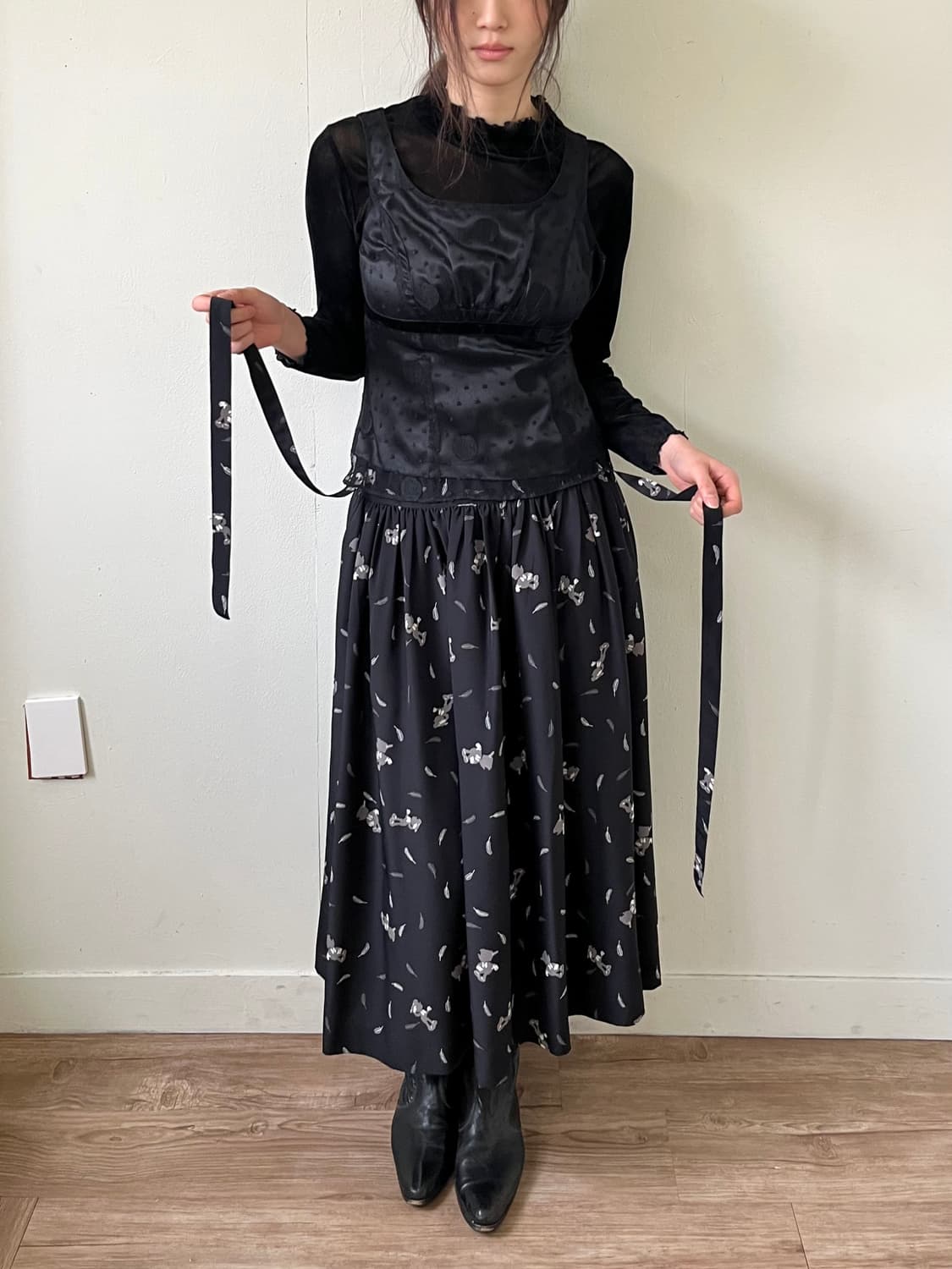 Pink house 아트 스커트 상품이미지5