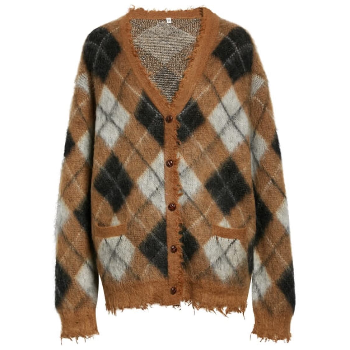 R13 Fluffy Plaid Cardigan 상품이미지1