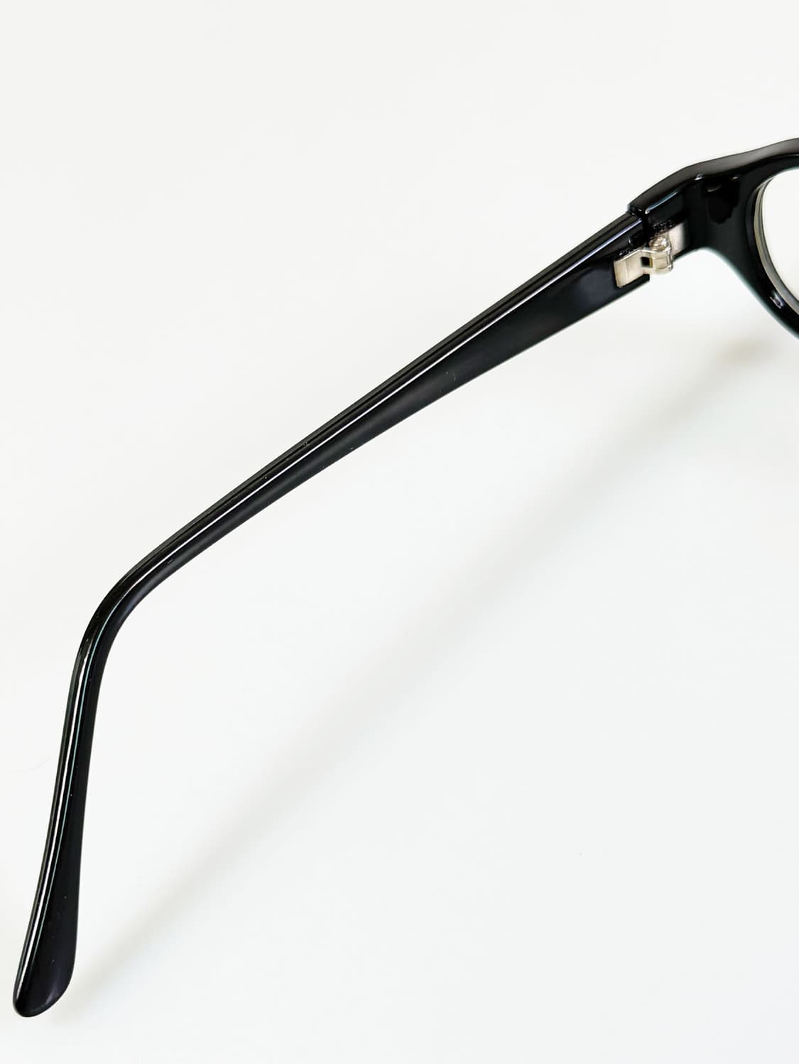 90s 블랙 뿔테 스퀘어 프레임 빈티지 안경 상품이미지7