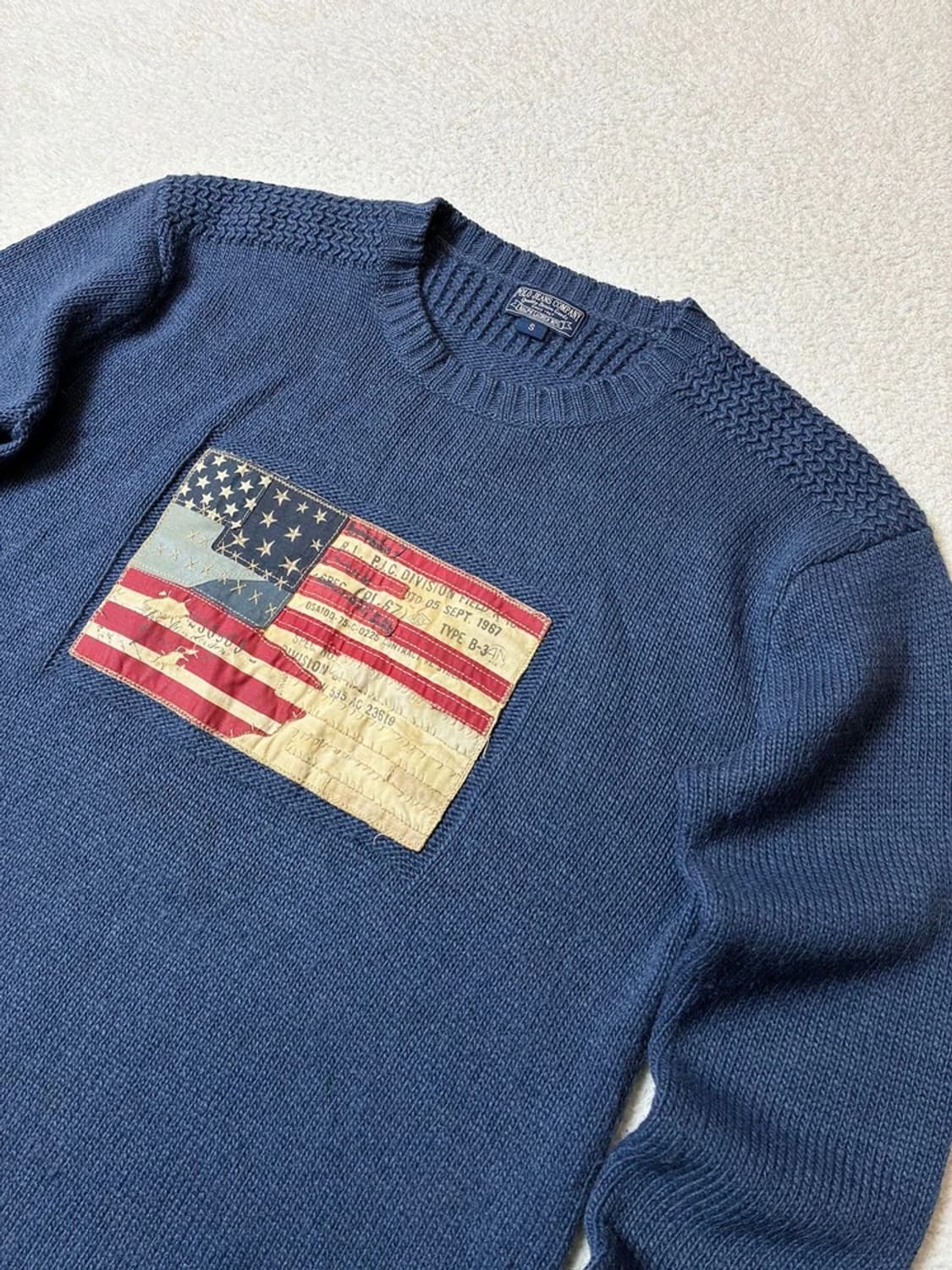 폴로진스 00's 빈티지 성조기 알파카 혼방 니트 PN6686 상품이미지2