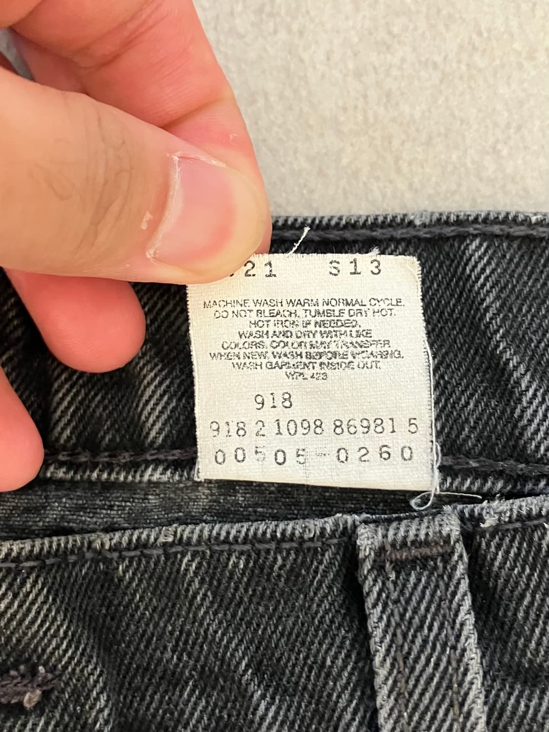 90s Levi’s black 505 상품이미지7