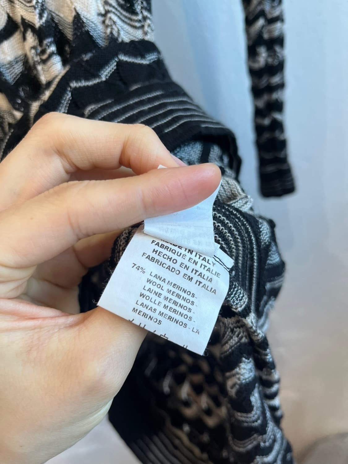 미쏘니 패턴 브이넥 원피스 MADE IN ITALY 상품이미지8