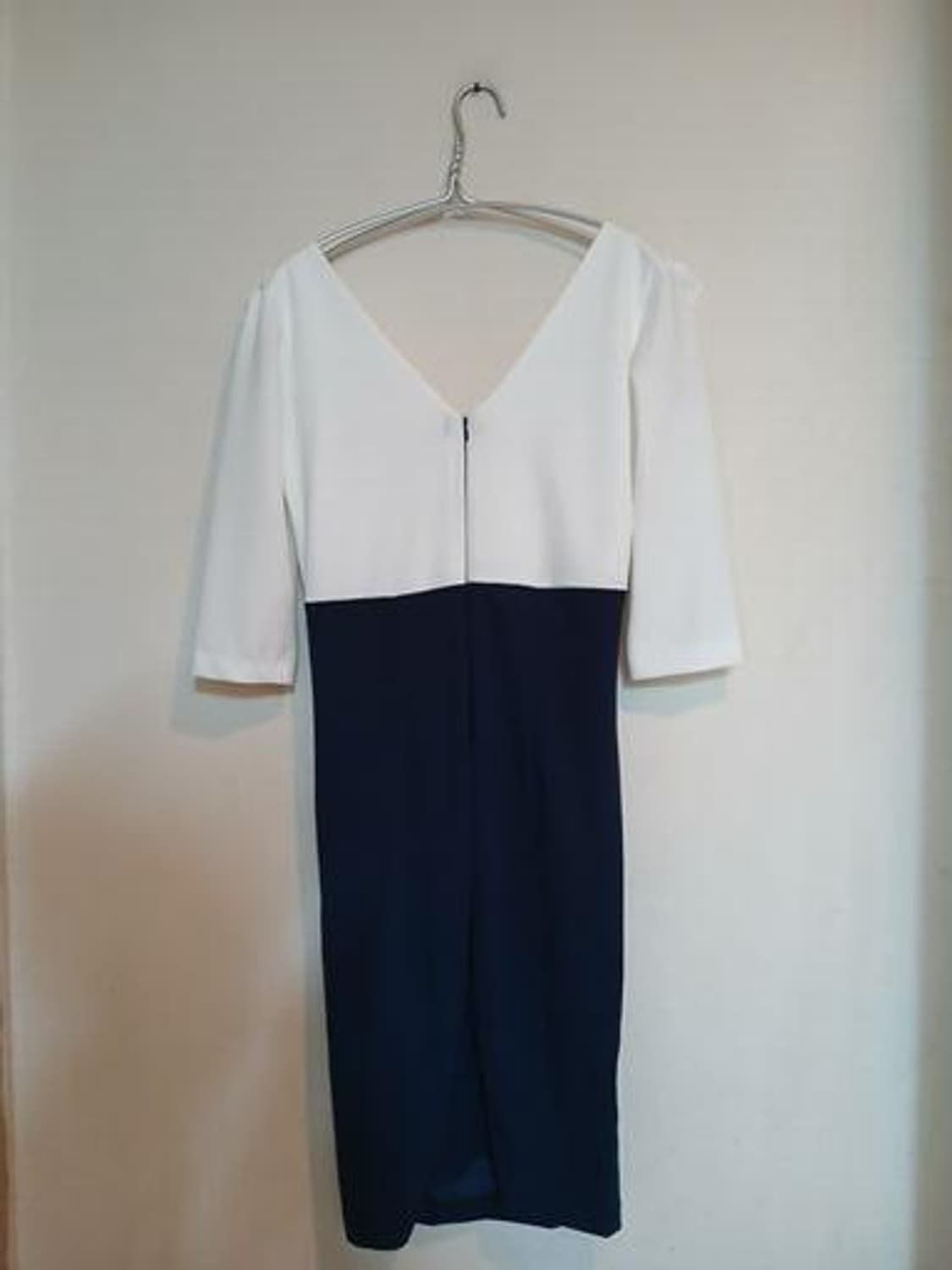 나롱쥐 배색 프릴 슬릿 스커트 섹시 홀복 원피스 러플 드레스 하객 데이트 상품이미지5