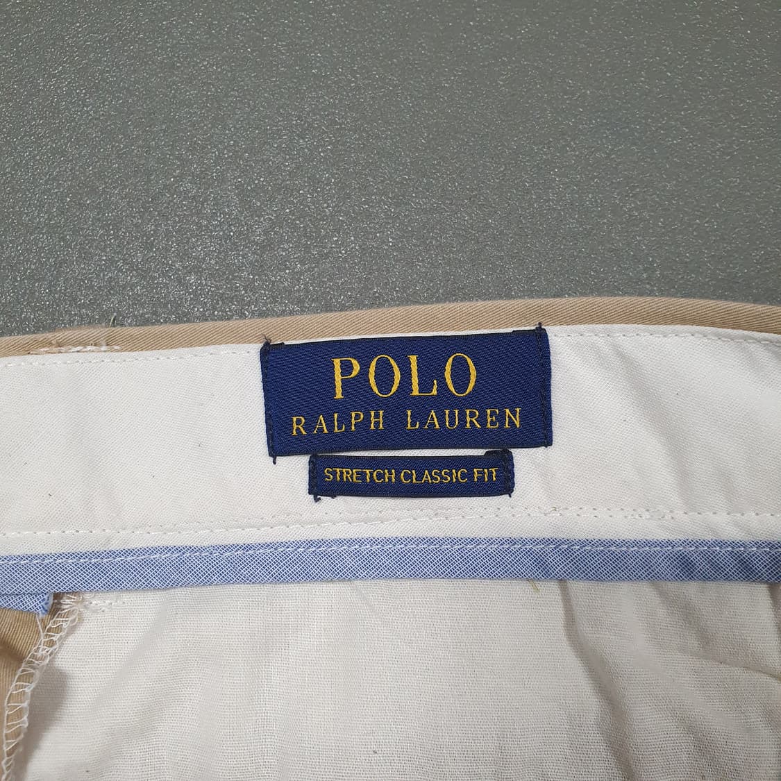 32인치) 폴로 랄프로렌 불독 엠브로이드 하프 치노 팬츠 반바지 베이지 상품이미지4