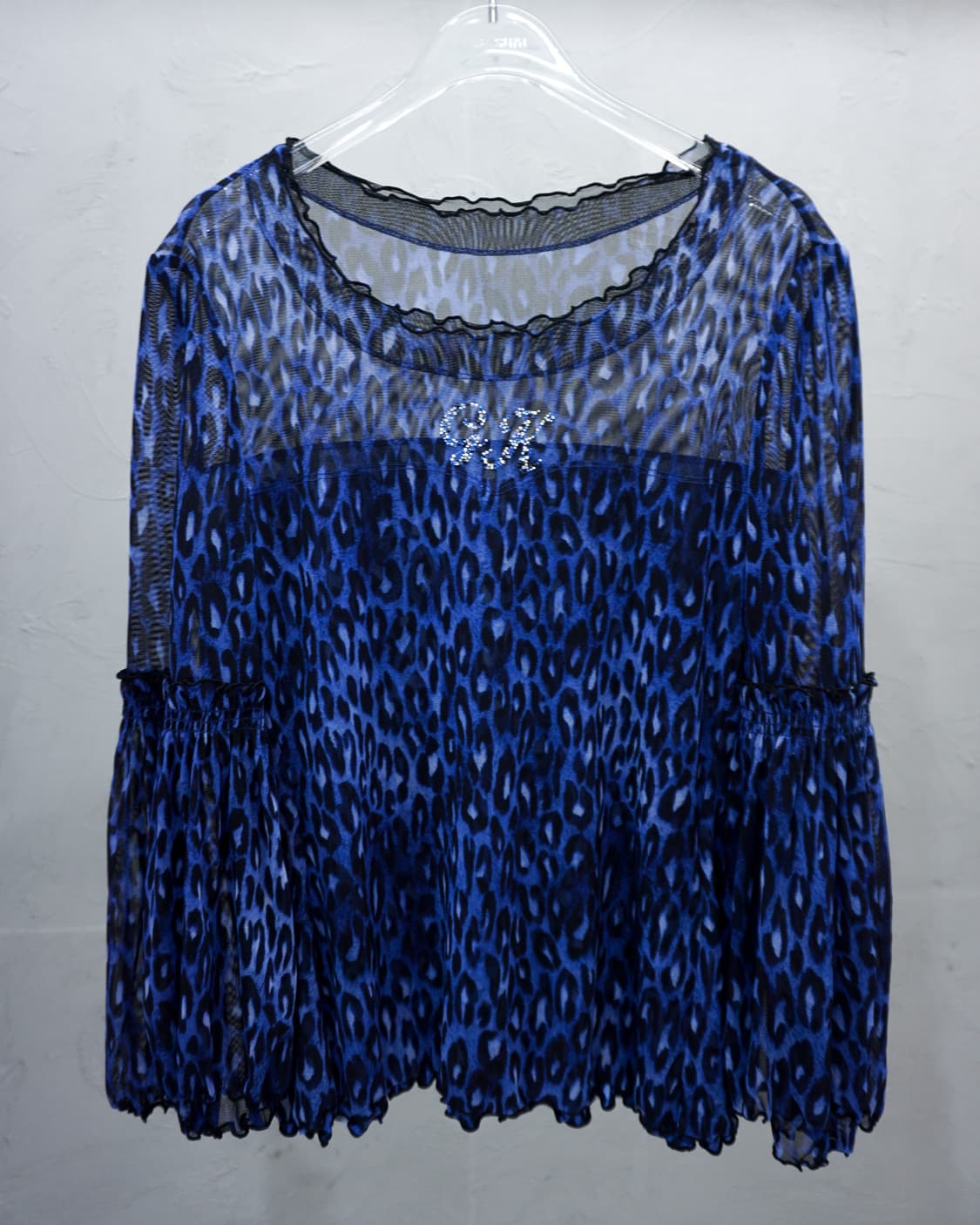 Blue Leopard Blouse 상품이미지1