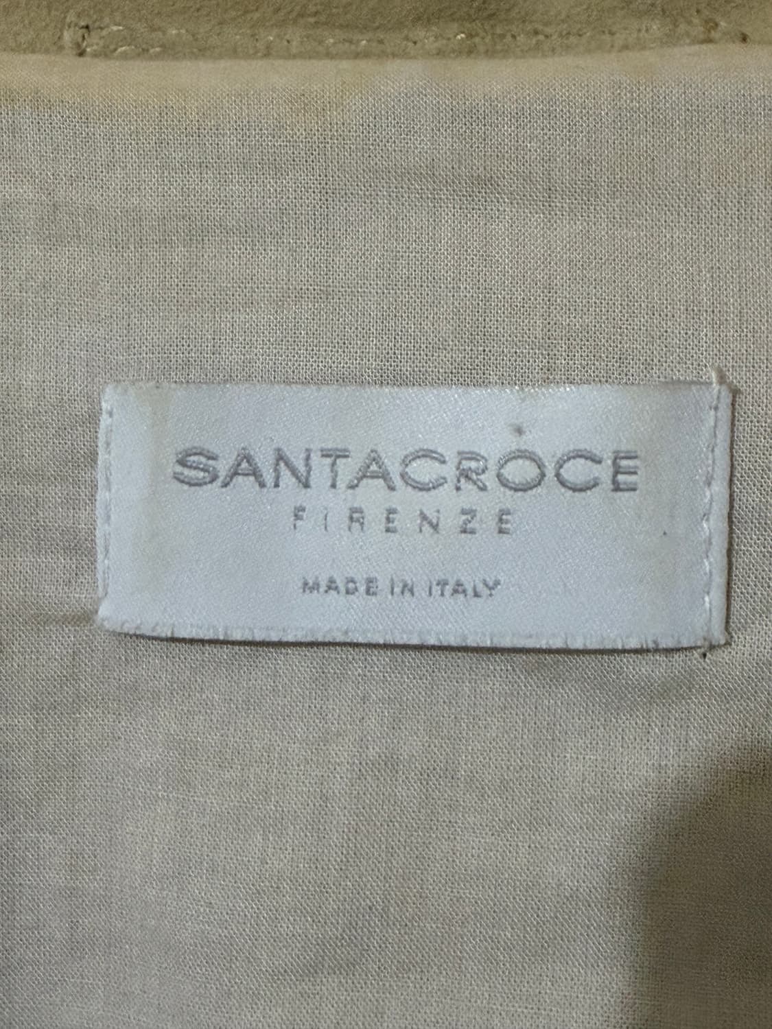 SANTACROCE 3 버튼  프린즈레더 자켓 상품이미지4