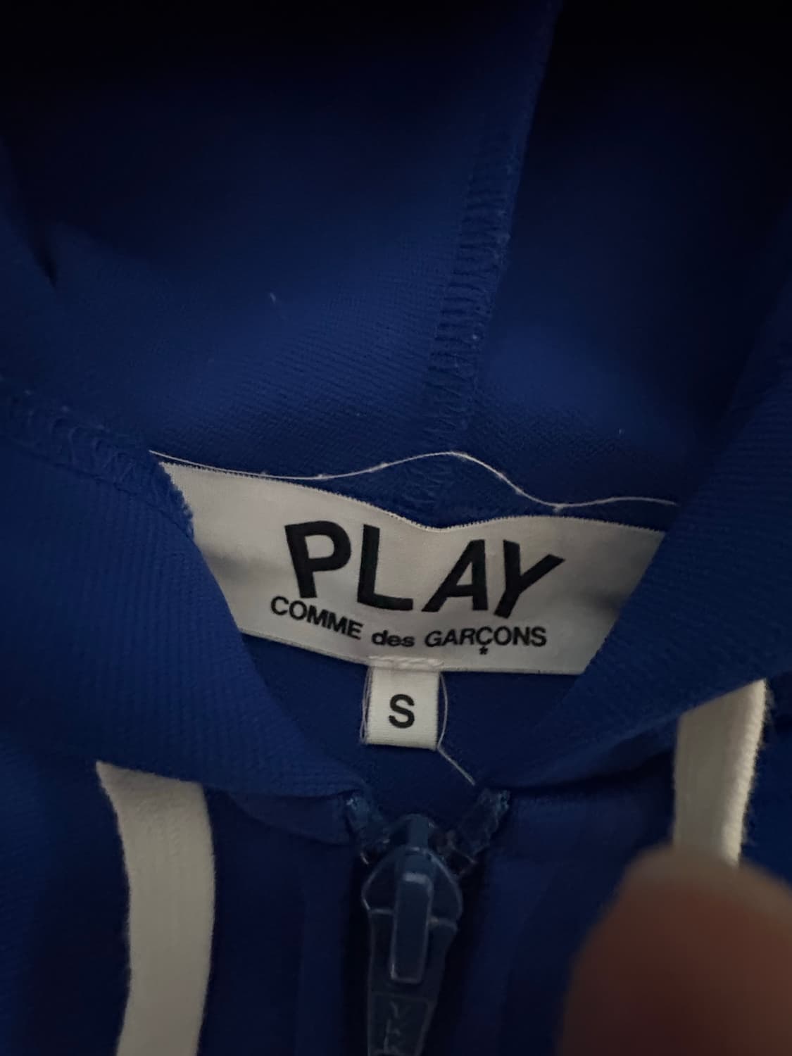 꼼데가르송 후드집업 블루 상품이미지4