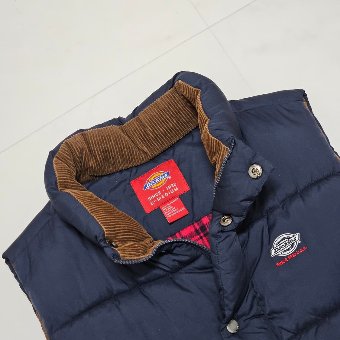 SM 95) 디키즈 코듀로이 배색 패딩조끼 상품이미지3