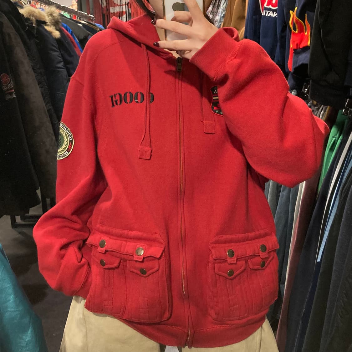 [IM] coogi 후드집업 레드 (후드o) 상품이미지2